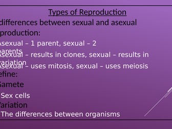 B12 Reproduction summary sheet