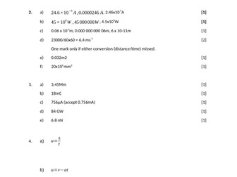 A Level Physics Topic Tests (OCRA)