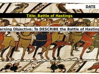 Remote Learning: Battle of Hastings
