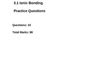 AQA As Bonding 7 Topics Exam Questions