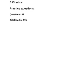 AQA As Topic 5 Kinetics Exam Questions