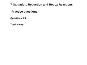 AQA As Oxidation Reduction Redox Exam Questions