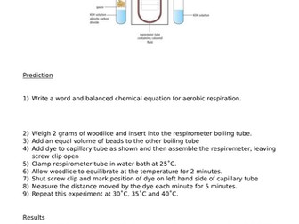 Respirometer - Method, Data Processing and Evaluation