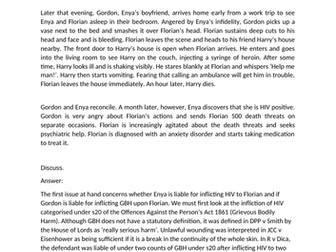 CRIMINAL LAW (DEGREE LEVEL) EXAMPLE QUESTION AND ANSWER: 1ST CLASS ESSAY.