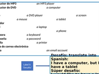 Lesson 1 Usas los aparatos tecnológicos? 2 SB Direct object pronoun Lo/La uso La/Lo encuentro