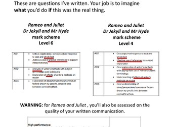 Free AQA GCSE English Literature 8702 paper 1: exam questions