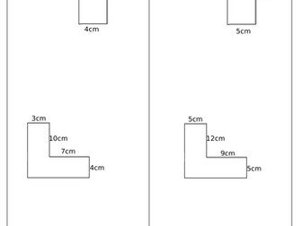 Area of L Shapes: Example Problem Pairs