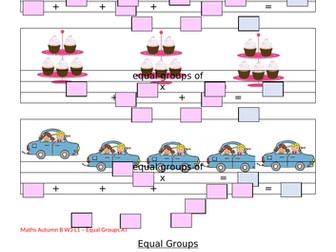 Year 3 Autumn B Maths Equal Groups