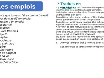 10.1 Qu’est-ce que tu veux faire dans la vie?