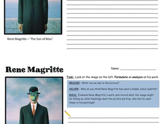 Year 8 Rene Magritte Starter Sheet