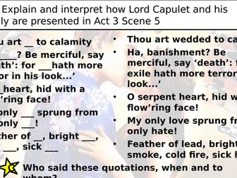 Romeo and Juliet: Act 3 Scene 5