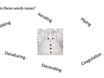 Meringue Snowmen - Powerpoint and recipe