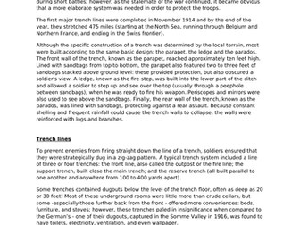 Trenches WW1 - Non chron