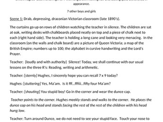 UPKS2 Victorian classroom playscript