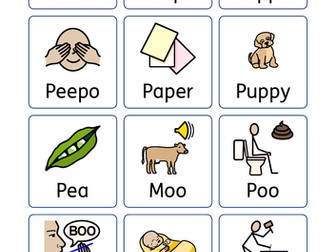 Easier to say words using Widgit Software and photos