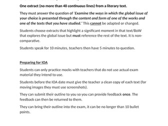 IOA Guidance and Exemplar Extract IB - New Spec from 21.