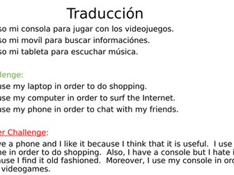 Lesson3 Para qué usaste los aparatos tecnológicos PDF