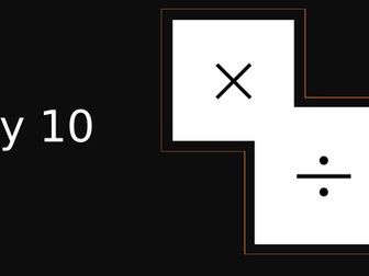 multiply and Divide by 10 Year 4  /  SEN