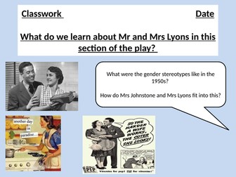 Blood Brothers Mr and Mrs Lyons