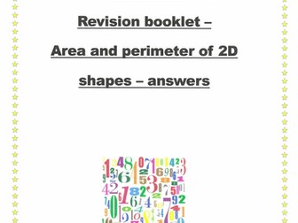 Revision - area and perimeter booklet