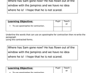 jampires planning, comprehension, smart notebook and activities 1 week unit