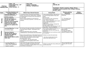 Handa's surprise plans smart notebook one week unit