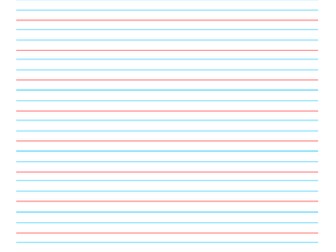 KS1 Handwriting lines