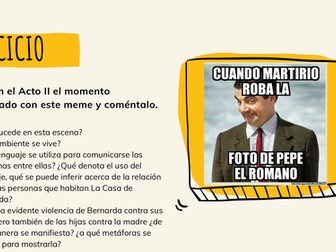 Casa de Bernarda Alba_analysing the theme and language