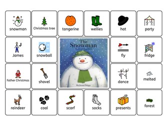 The Snowman Keyword Wordmat (Widgit)