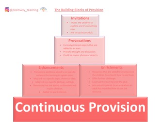 Building Blocks of Continuous Provision