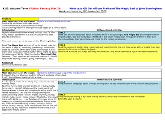 2Wk Lit Plan-Oi! Get off our train Yr1/2