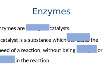 GCSE Biology: Enzyme Activities