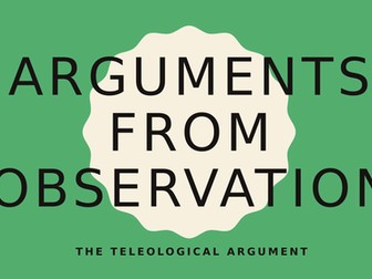 Arguments from Observation Resources