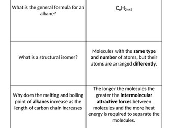 Organic Chemistry Flash cards