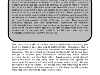 Quelle vie pour les marginalisés - translation into French