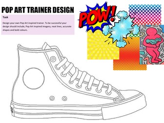 Pop Art trainer design