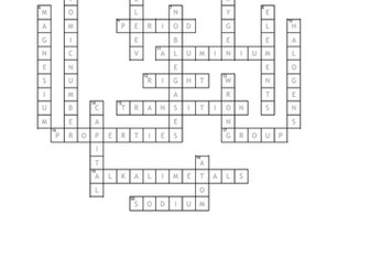 GCSE Chemistry crossword - Periodic table