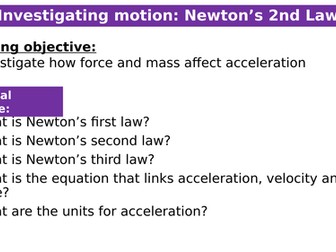 AQA Investigating motion Required practical