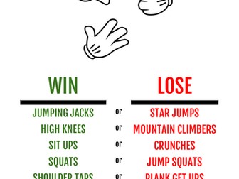 Rock, Paper, Scissors - Fitness Workout