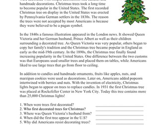 History of the Christmas Tree Reading