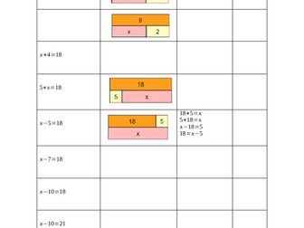 Solving one step equations (+ and - only)