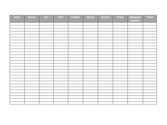 Jogo das Palavras/Jogo do Stop