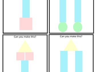 EYFS Shape Cards and Rocket Model Examples - Space