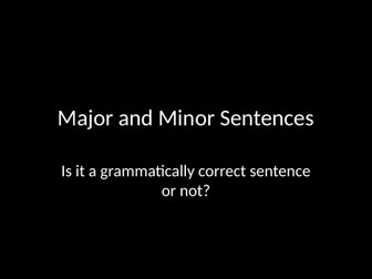 Sentence Structure and Grammar