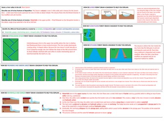 River Landforms Revision Mat (AQA geog GCSE)