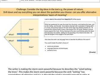 AQA English Language P1 & P2 common approach