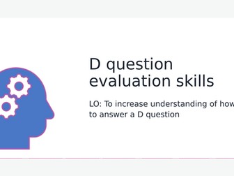 Evaluation skills GCSE RE Eduqas
