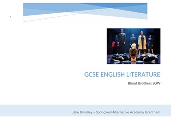 Blood Brothers English Literature AQA SOW