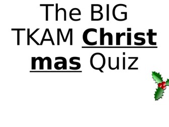 To Kill A Mockingbird Xmas Quiz