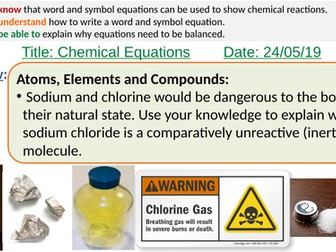 Chemical equations